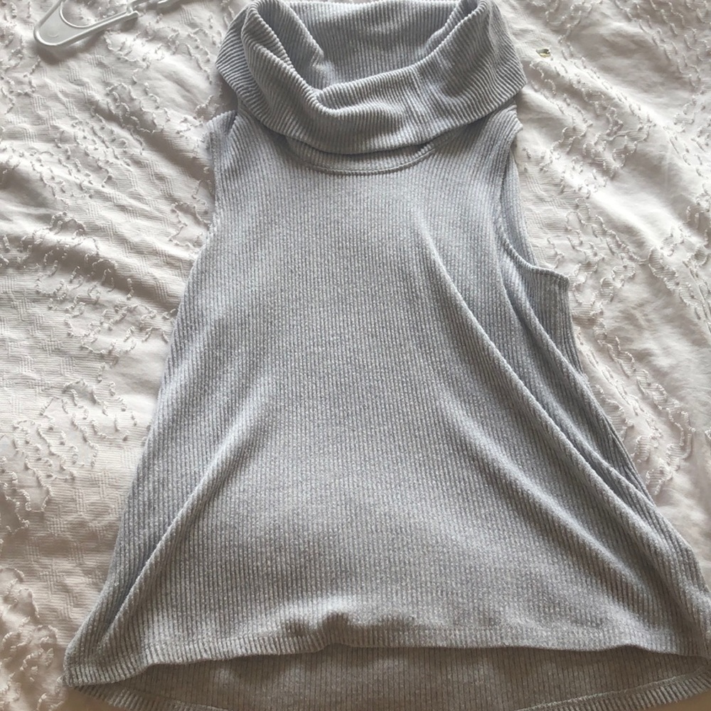 Cowlneck sleeveless Anthropologie shirt
